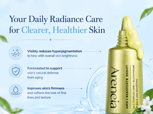Arencia 3-Layer Vitamin C Booster - Face & Eye Glow Shot (30ml)